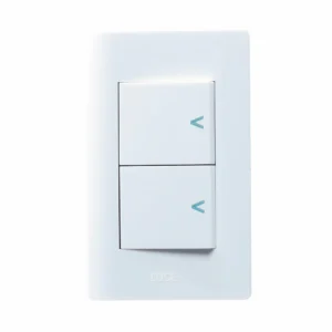 BA02-B PLACA CON 2 INTERRUPTORES SENCILLOS DE 1.5 MÓDULOS.