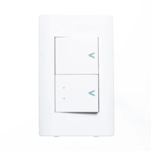 BA02/3-B PLACA CON 1 INTERRUPTOR SENCILLO Y 1 DE ESCALERA DE 1.5 MÓDULOS.