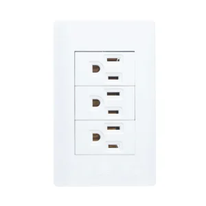 BA08-B PLACA CON 3 CONTACTOS DE 1 MÓDULO.