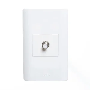 PLACA CON TOMA DE TELEVISIÓN.