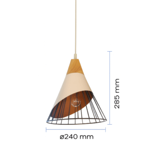 LÁMPARA COLGANTE BADMINTON BLANCA
