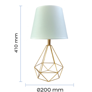 LÁMPARA DE BURÓ BEIGE E27