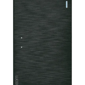 BF01/3-N PLACA PLANA CON 1 INTERRUPTOR DE ESCALERA DE 3 MÓDULOS FLAT NEGRA