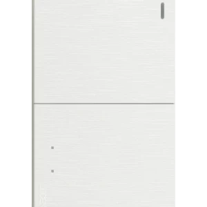 BF02/3-B PLACA PLANA CON 1 INTERRUPTOR SENCILLO Y 1 DE ESCALERA DE 1.5 MODULOS FLAT BLANCA