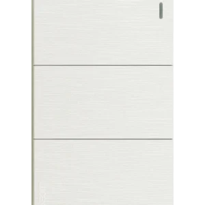 BF03-B PLACA PLANA CON 3 INTERRUPTORES SENCILLOS DE 1 MÓDULO FLAT BLANCA