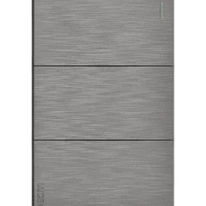 BF03-P PLACA PLANA CON 3 INTERRUPTORES SENCILLOS DE 1 MÓDULO FLAT PLATA