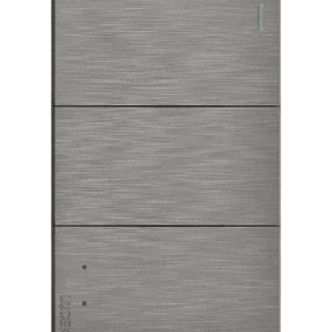 BF03/3-P PLACA PLANA CON 2 INTERRUPTORES SENCILLOS Y 1 DE ESCALERA DE 1 MÓDULO FLAT PLATA.