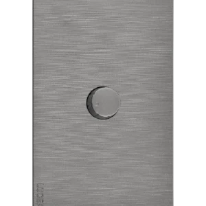 BF04-P PLACA PLANA CON DIMMER FLAT PLATA