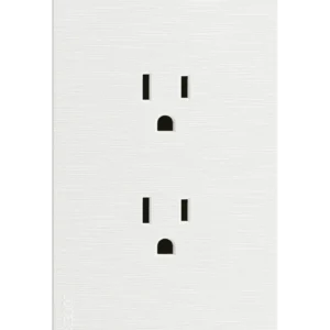 BF06-B PLACA PLANA CON CONTACTO DUPLEX FLAT BLANCA