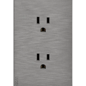 BF06-P PLACA PLANA CON CONTACTO DUPLEX FLAT PLATA