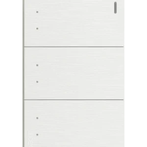 BF10-B PLACA PLANA CON 3 INTERRUPTORES DE ESCALERA DE 1 MÓDULO FLAT BLANCA