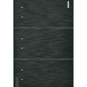 BF10-N PLACA PLANA CON 3 INTERRUPTORES DE ESCALERA DE 1 MÓDULO FLAT NEGRA