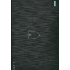 BF11-N PLACA PLANA CON BOTÓN TIMBRE DE 3 MÓDULOS FLAT NEGRA