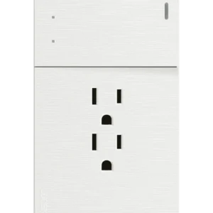 BF14-B PLACA PLANA CON 1 INTERRUPTOR DE ESCALERA Y 2 CONTACTOS DE 1 MODULO FLAT BLANCA