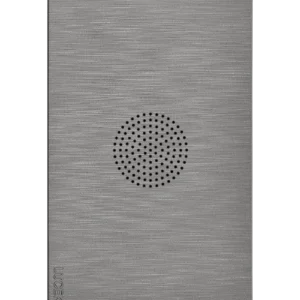 BF15-P PLACA PLANA CON ZUMBADOR FLAT PLATA