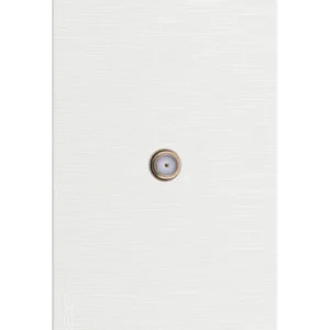 BF18-B PLACA PLANA CON TOMA DE TELEVISIÓN FLAT BLANCA