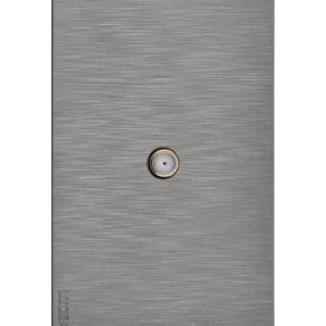 BF18-P PLACA PLANA CON TOMA DE TELEVISIÓN FLAT PLATA