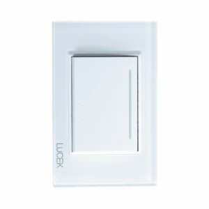 BP01/3-CBB PLACA CON 1 INTERRUPTOR DE ESCALERA DE 3 MÓDULOS CRISTAL BLANCO BLANCO