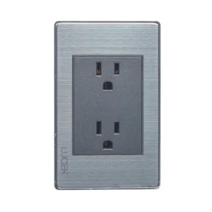 BP06-M/A PLACA METÁLICA CON CONTACTO DUPLEX ANODIZADO