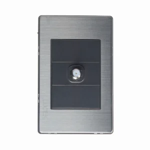 BP18-M/A PLACA METÁLICA CON TOMA DE TELEVISIÓN ANODIZADO