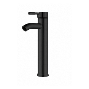 MONOMANDO PARA LAVABO DE 30CM REDONDO COLOR NEGRO MATE