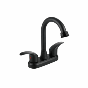 MEZCLADORA PARA LAVABO 4" COLOR NEGRO