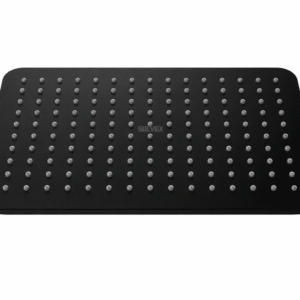 REGADERA RECTANGULAR NEGRA 8" x 12"