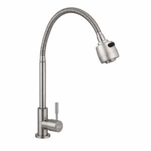 LLAVE INDIVIDUAL PARA FREGADERO FLEXIBLE COLOR SATIN