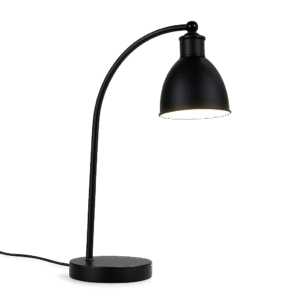 LÁMPARA DE BURO NEGRA E27 CABLE 1.5M