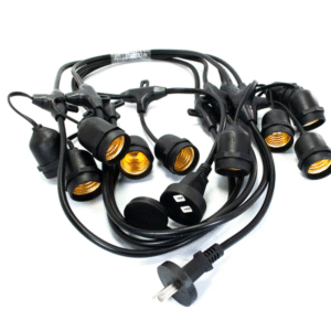 GUIRNALDA VINTAGE SIN BOMBILLAS IMPERMEABLE 10M 10 SOCKETS