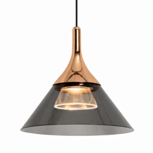 LAMPARA COLGANTE DECORATIVO GRIS HUMO